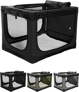 Veraste 30" L x 21" W x 21" H Crate de chien de voyage collapsible, Portable Soft Dog Ke