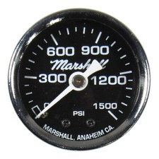 Marshall Nitrous Gauge Mc01500 0-1500 Psi 1-12 In. Blackchrome Non-liquid Marshall Nitrous Gauge Mc01500 0-1500 Psi 1-12 In. Blackchrome Non-liquid