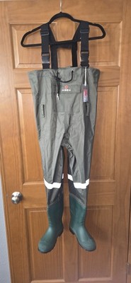 HISEA Kids Fishing Chest Waders Bootfoot Nylon PVC Waterproof Hunting Waders