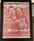 Vtg Sheet Music The Loveliest Night Of The Year signed Ann Blyth 1951 Autograph  — photo 1