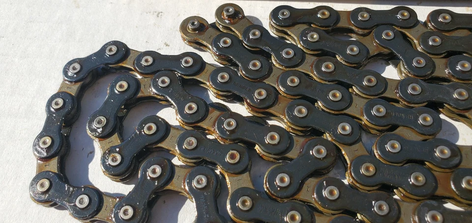 NOS Renold Bicycle Derailleur Chain 5 10 spd Schwinn Raleigh Triumph Vtg 116L - Image 3 of 4