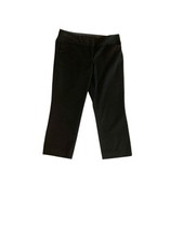 Express Editor Black Ankle Slim Straight Pants Sz 6 Career Business Work Wear V4