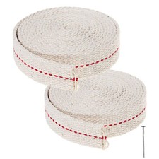 13 Feet/ 2 Rolls Cotton Oil Lamp Wick, 3/4 Inch Replacement Oil Lanterns Wick fo