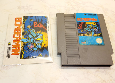Bomberman with Manual NES Cart Nintendo Entertainment Authentic Cleaned Tested