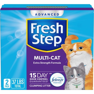 Fresh Step Advanced Multi Cat Clumping Litter with Febreze Freshness, Fresh S...