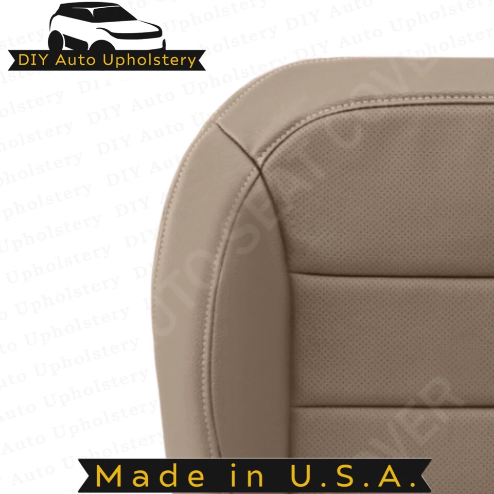 Cubierta de asiento perforada inferior del lado del conductor bronceada para Mercedes Benz ML350 2012-2015 Foto 4 de 4