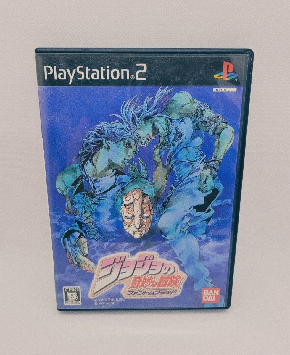 PS2 Jojo's Bizzare Adventure Phantom Blood & Ougon no Kaze 2 game set Japan