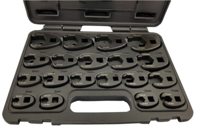 Britool Hallmark HMCFW19 19 Stück 3/8'' & 1/2'' Antrieb Krähenfußschlüssel-Set 8-32 mm