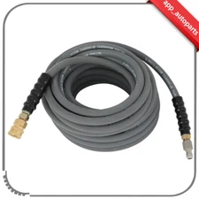 3/8" 100ft Pressure Washer Hose 4000PSI Gray With Couplers