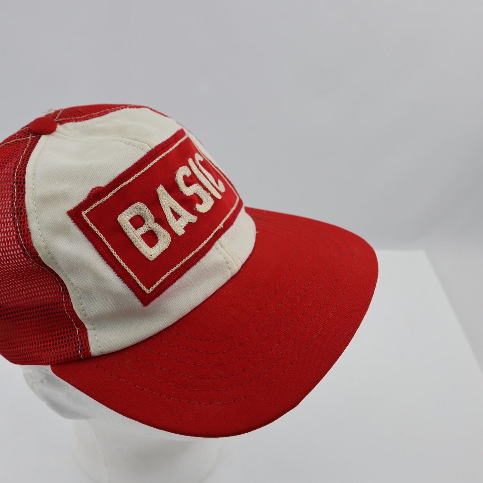 Vintage Basic Patch Mesh Snapback Trucker Hat Cap… - image 2