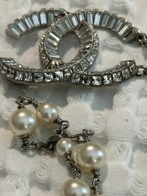 CHANEL パールクリスタルベルト Authentic CHANEL Pearl and Crystal Belt/Necklace | eBay