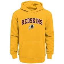 Washington Redskins NFL Boys  Gold Team Hoodie, Medium 10/12 - New With Tag