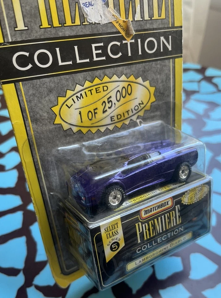 Matchbox 1995 Premiere Collection серия 5 Lamborghini Diablo фиолетовый 1 из 25 000 - Изображение 2 из 4