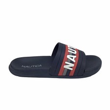 Nautica Diamoni Slide's Blue Red Sandal's Boys Youth Size 13