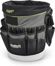 AWP 51-Pocket Bucket Tool Organizer for Easy Tool Access, Fits Most 5-Gallon Buc