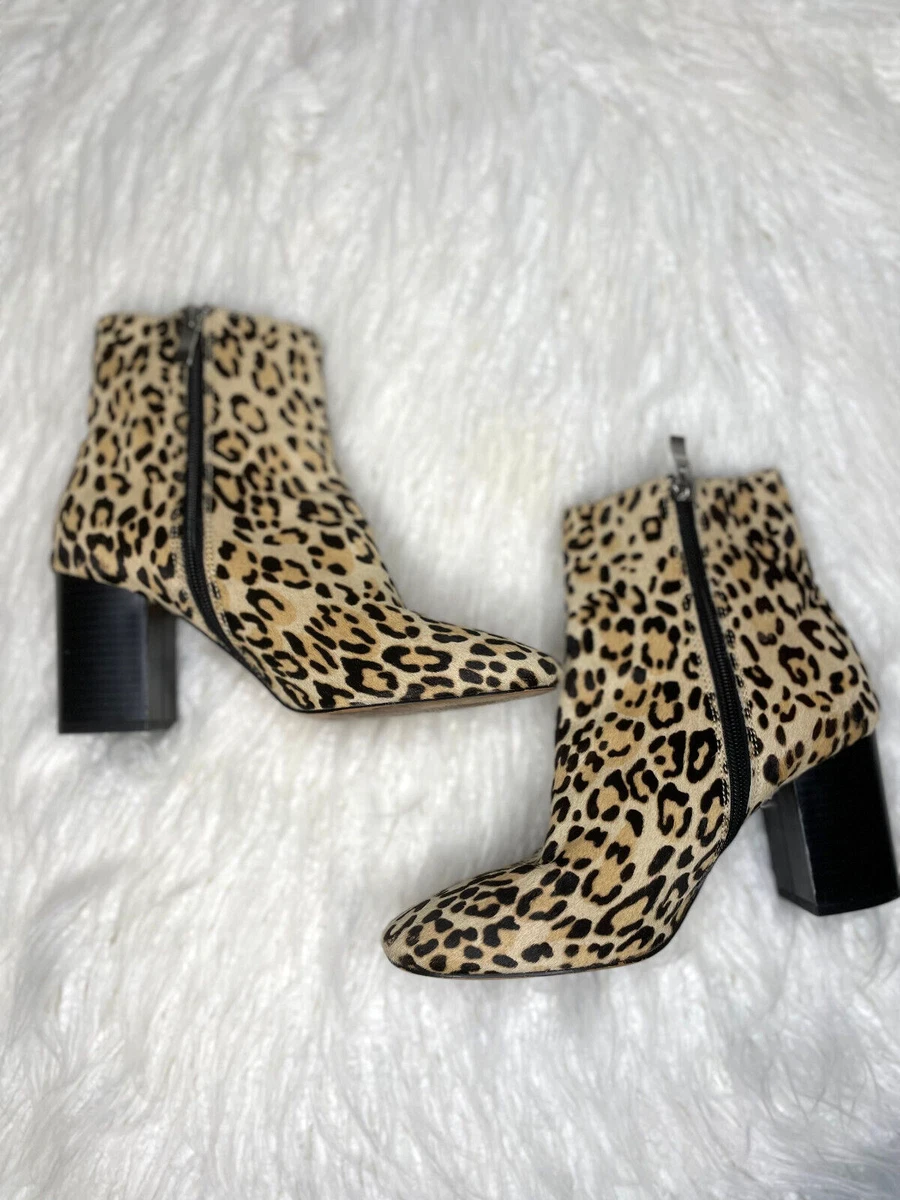 Halogen leopard boots hot sale