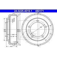 ATE Bremstrommeln Hinten Ø160Mm FüR Ford Transit Pritsche/Fahrgestell Fm_ _