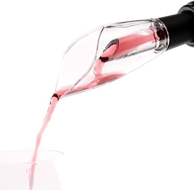 Wine Aerator Wine Bottle Stopper   Deluxe Glass Wine Decanter   Wine Dispenser i
