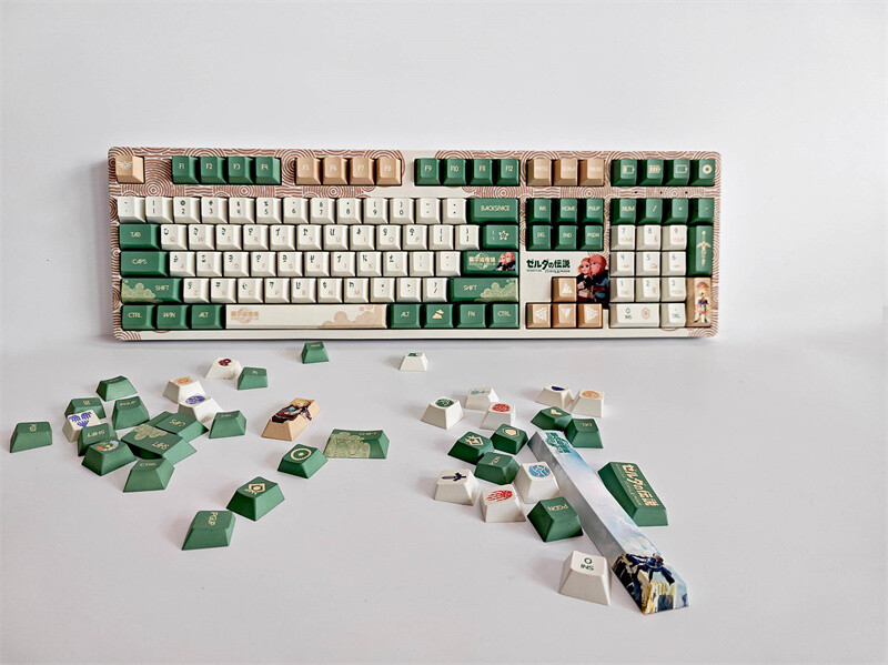 The Legend of Zelda Tears of the Kingdom PBT Keycap Set for Cherry MX Mechanical