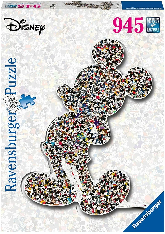 PUZZLE 1200075 - DISNEY - SHAPED MICKEY - 945 TEILE - RAVENSBURGER # NEU OVP
