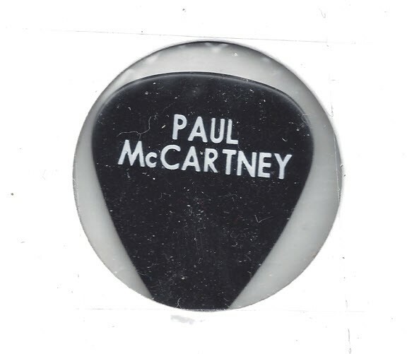 Paul McCartney Guitar Pick 2002 Driving Tour Beatles Rare Concert Stage