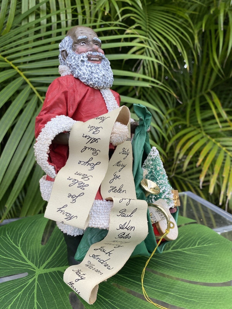 Vintage Possible Dreams African American Clothtique Black Santa