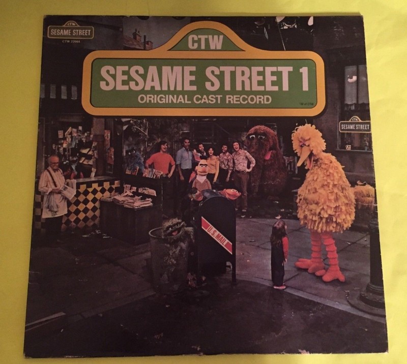 1974 Sesame Street 1 Original Cast Record Vinyl Record LP CTW 22064