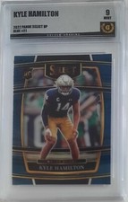 Kyle Hamilton 2022 Select Draft Picks DP RC #21 Blue Golden Grading (GG) 9 Mint