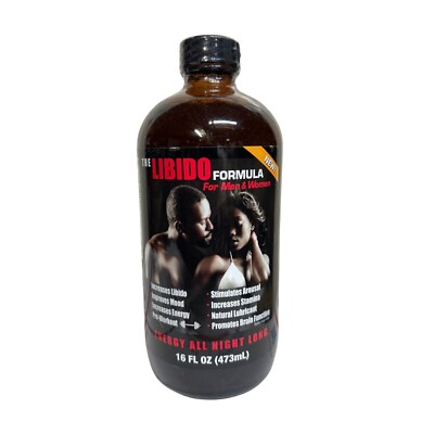 Organic LIBIDO Liquid Formula For men and Women By Natural Herbal Lab 16oz