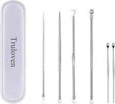 6PCS Blackhead Remover, Blackhead Extractor, Pimple Extractor, Pimple Popper Too