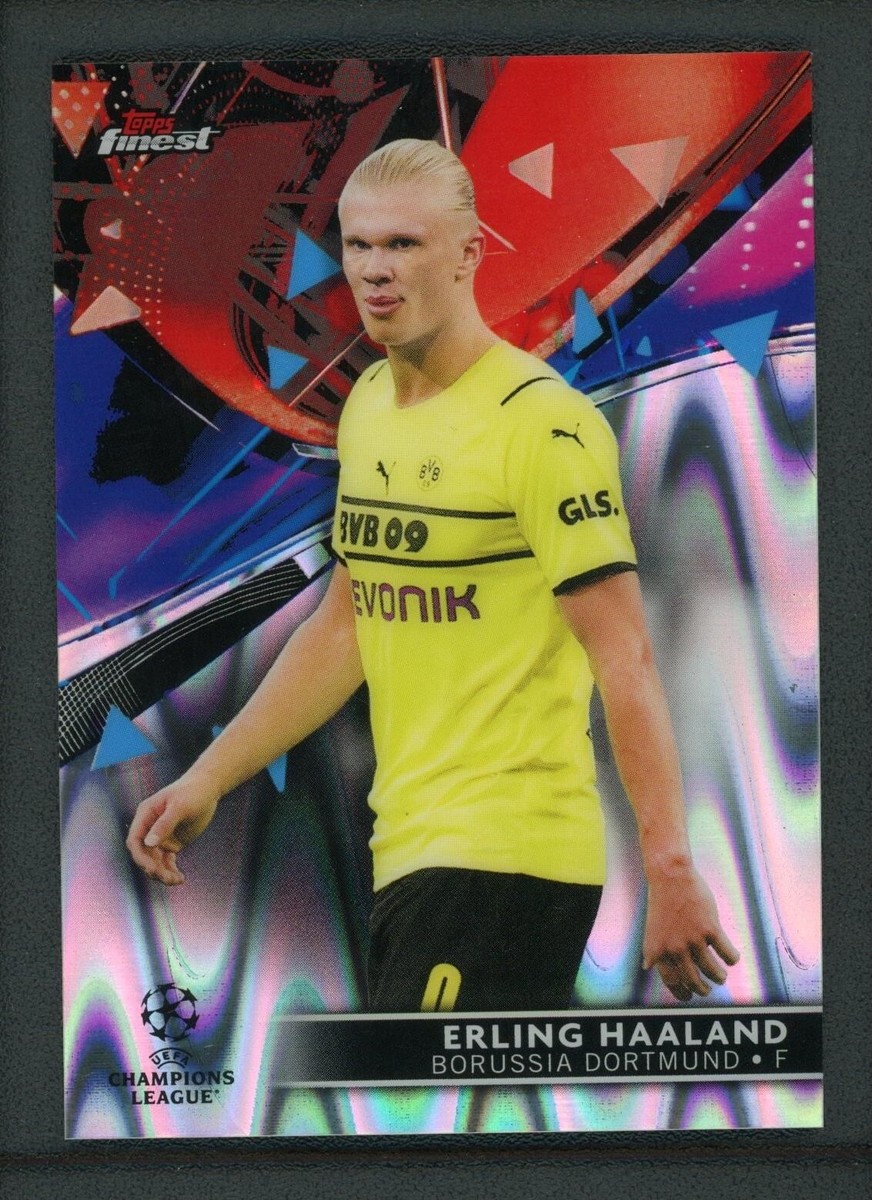 2022 ERLING HAALAND 014/199 TOPPS FINEST UEFA CHAMPIONS LEAGUE RAY 