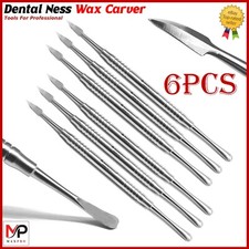 6 Pcs Dental Wax Carving Tool Set   Stainless Steel Limited Offer And Fast Ship