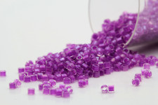 Miyuki Delicas 11/0 Inside Dyed Fushia Seed Beads DB-073