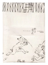 Japanese Cotton Tenugui Tapestry Hand Towel Bento Cloth Ukiyoe Rabbits