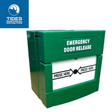 Resettable Green Emergency Break Button Unit For Exit Door