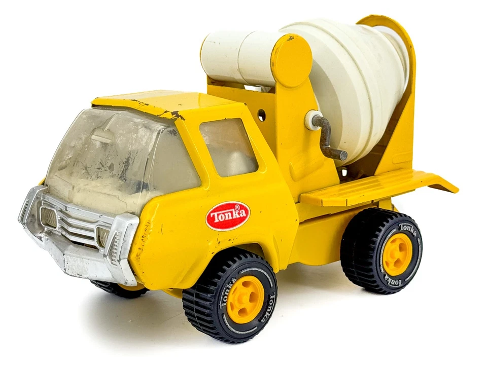 Vtg Original Tonka Truck Cement Mixer Pressed Steel Man Cave Desk Toy WOW! - Image 3 of 4
