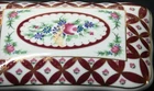 Limited Edition Floral Porcelain Jewelry Box with Elegant Gold Trim Design