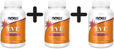 3 x NOW Foods EVE Superior Women's Multi - 90 softgels (259,07 EUR/kg)