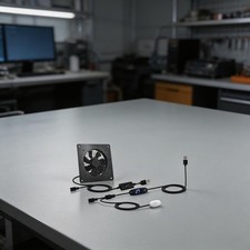 Ventilador USB de aluminio negro 80 mm 12…