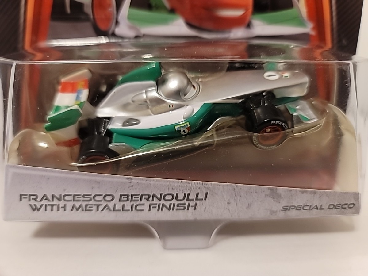 Disney Pixar Cars FRANCESCO BERNOULLI W/MET FINISH SILVER RACERS