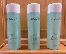 Lot Of (3) Proactiv 6 oz 90 DAY Ea. Step 2 REVITALIZING TONER Acne Tone Face Oil