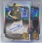 2025 1st Bowman Draft Chrome Ty Harvey Auto /499 Padres Prospect Free Refractor