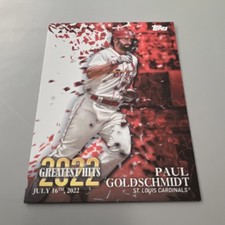 Topps 2023 Series 1 2022's Greatest Hits Paul Goldschmidt Cardinals #22GH-9