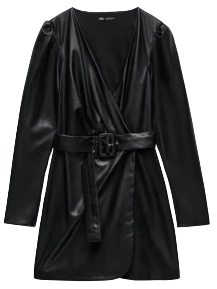 Zara Faux Leather Party/Cocktail Short Dresses for Women for sale | eBay