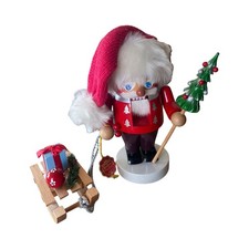 Steinbach Santa w Sleigh Sled & Christmas Tre...