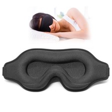 Sleep Eye Mask for Men Women, Sleeping Mask for Side Sleeper Travel Blackout