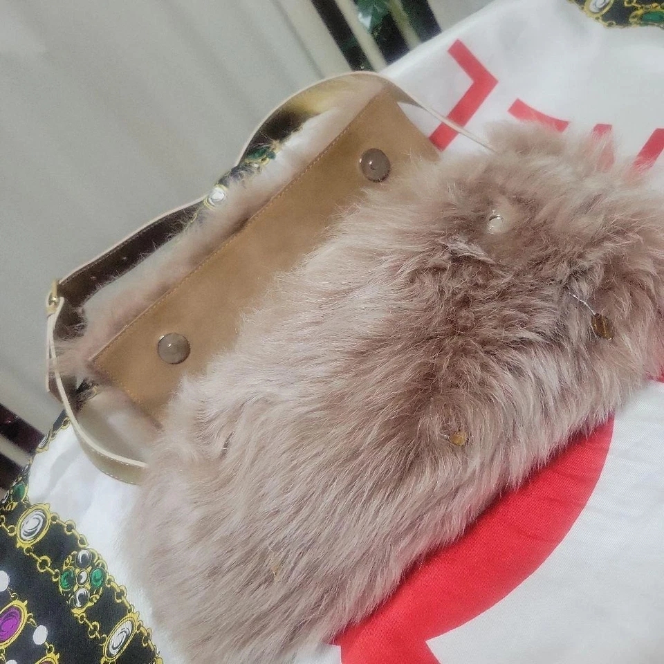 Bolso de Hombro de Piel FENDISSIME Cartera Cuero USADO Buen Estado Foto 4 de 4