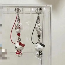 Kitty strap cell phone strap keyring