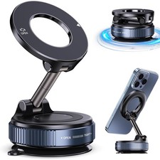 360  Vacuum Suction Car Phone Holder Foldable Mount fr iPhone Magsafe  Android