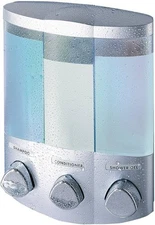 Better Living Products 76344-1 Euro Series TRIO 3-Chamber Soap and Dispenser,...